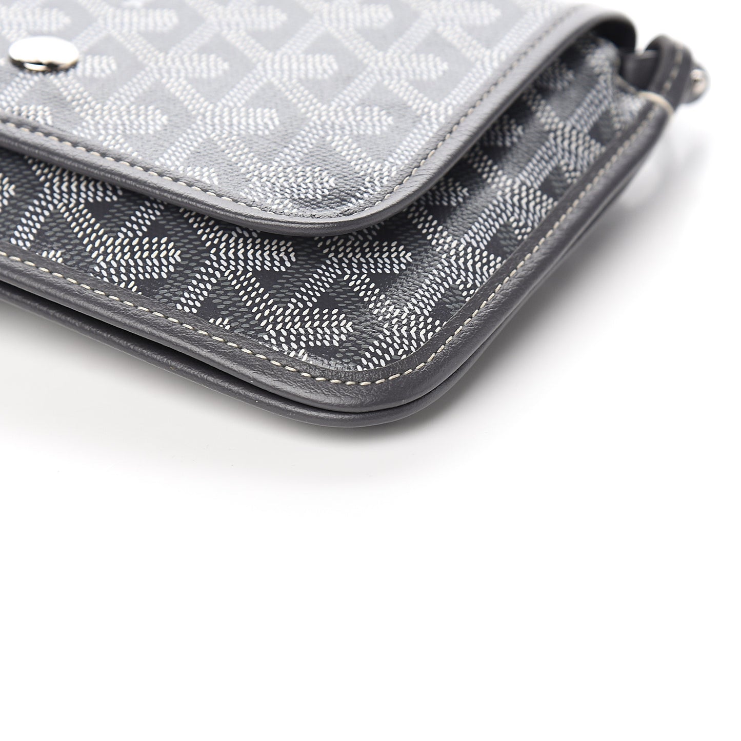 Goyardine Plumet Wallet Clutch Grey
