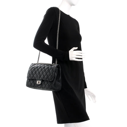 Chanel Iridescent Calfskin Quilted 2.55 Reissue 227 Flap Black 2 of 12