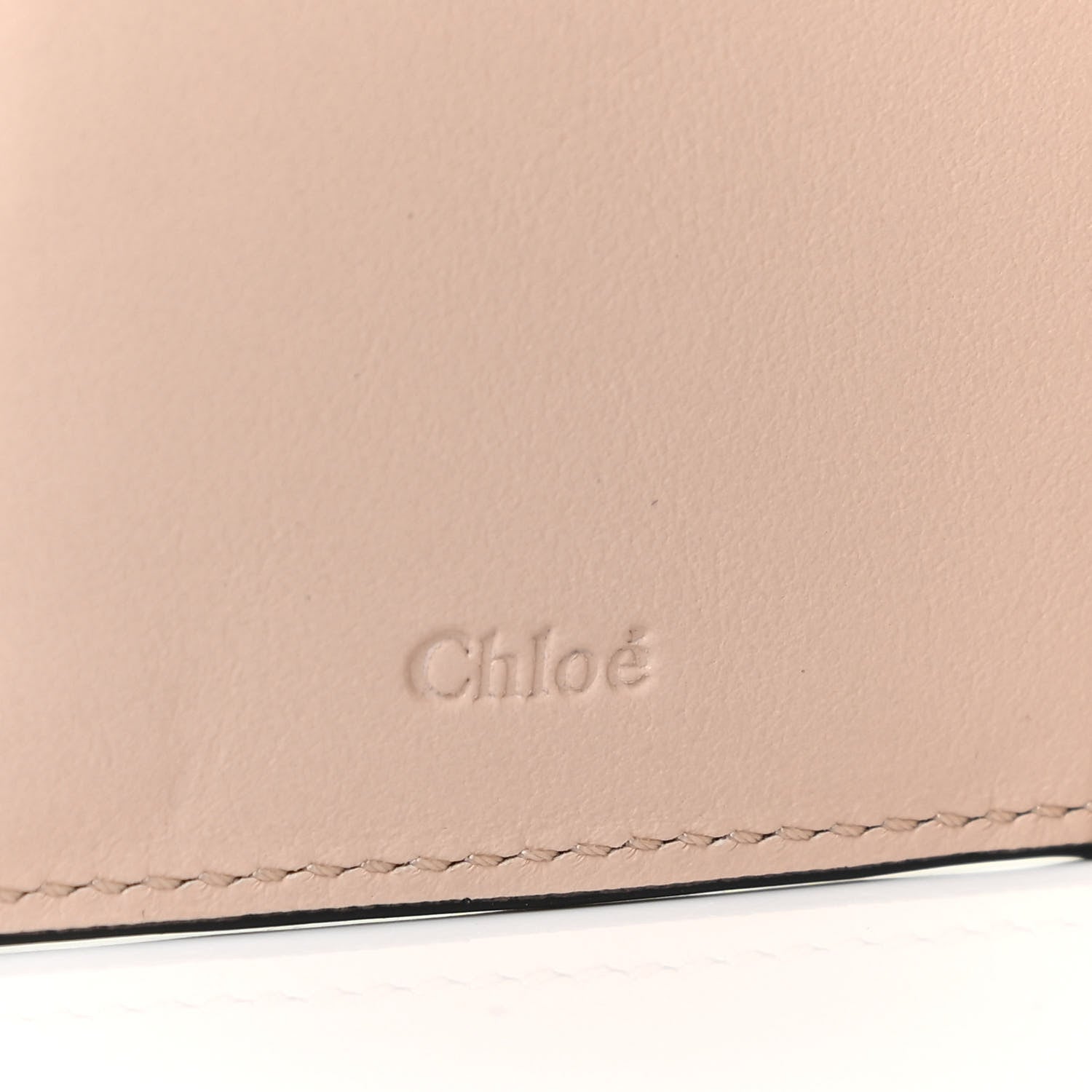 Chloe Calfskin Alphabet Compact Wallet Blush Nude 7 of 12