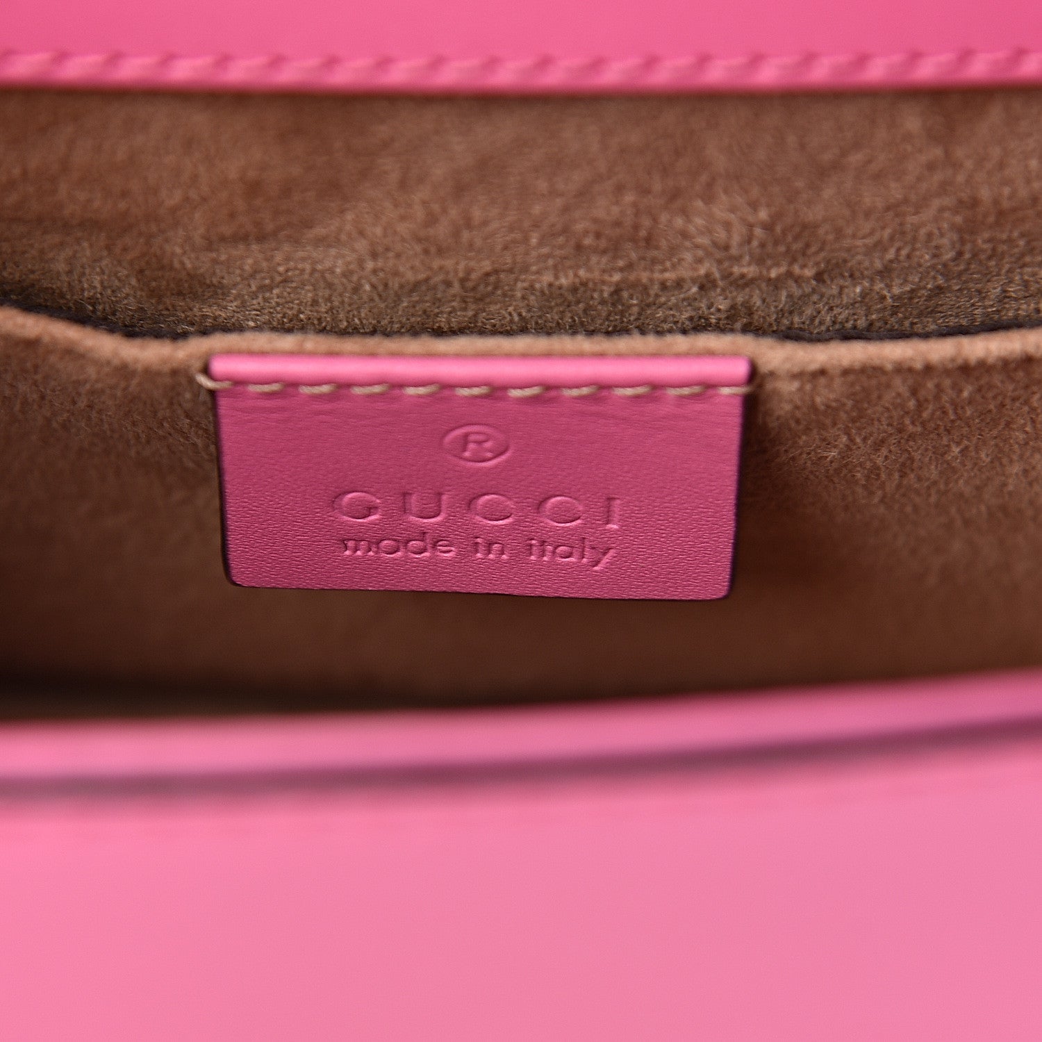 Gucci Vitello Fontanella Web Mini Sylvie Chain Shoulder Bag Pink Tropical Flower 6 of 11