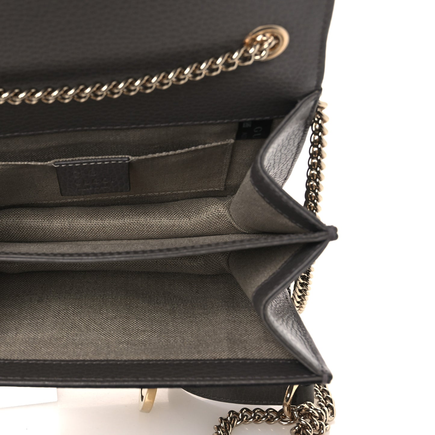 Dollar Calfskin Small Interlocking G Shoulder Bag Loess