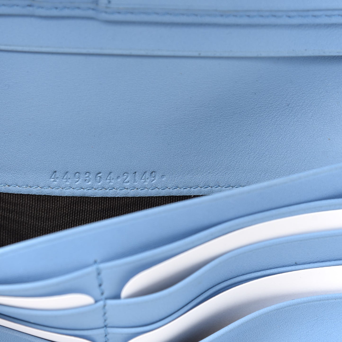 Soft Microguccissima Continental Zip Wallet Mineral Blue