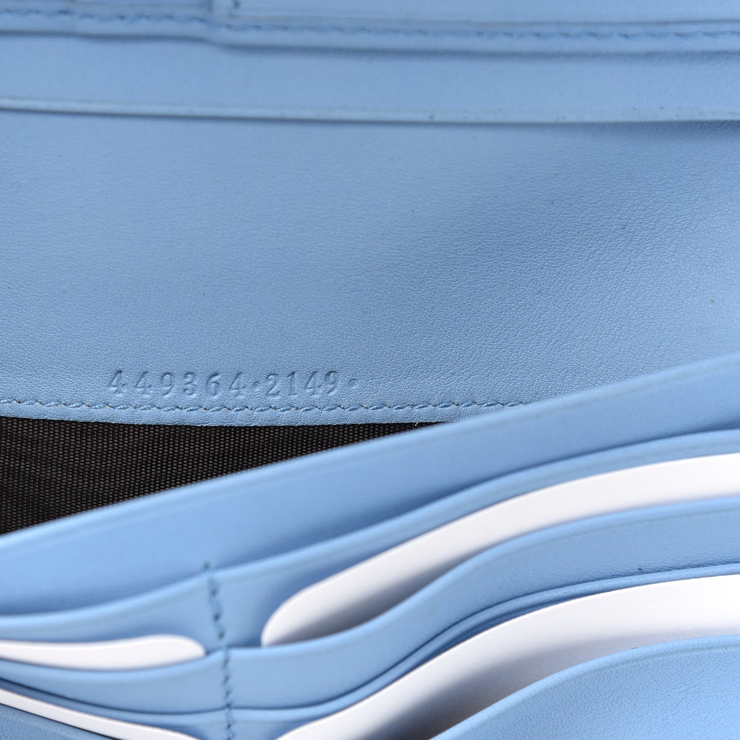 Gucci Soft Microguccissima Continental Zip Wallet Mineral Blue 7 of 12