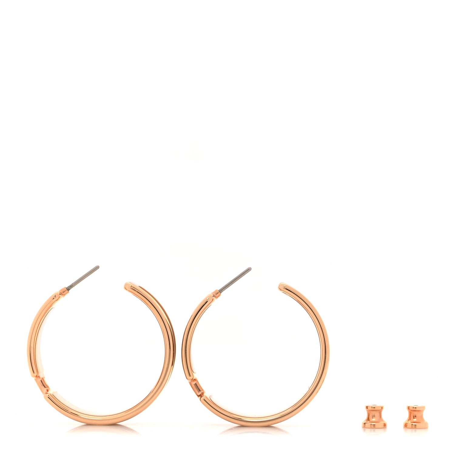 Hermes Lizard Olympe Earrings Ficelle 3 of 6
