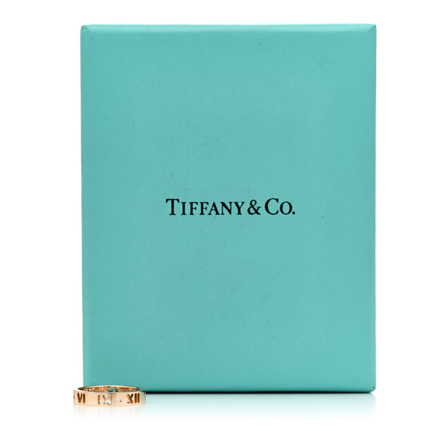 Tiffany 18K Yellow Gold Diamond Atlas Pierced Ring 54 6.75 5 of 5