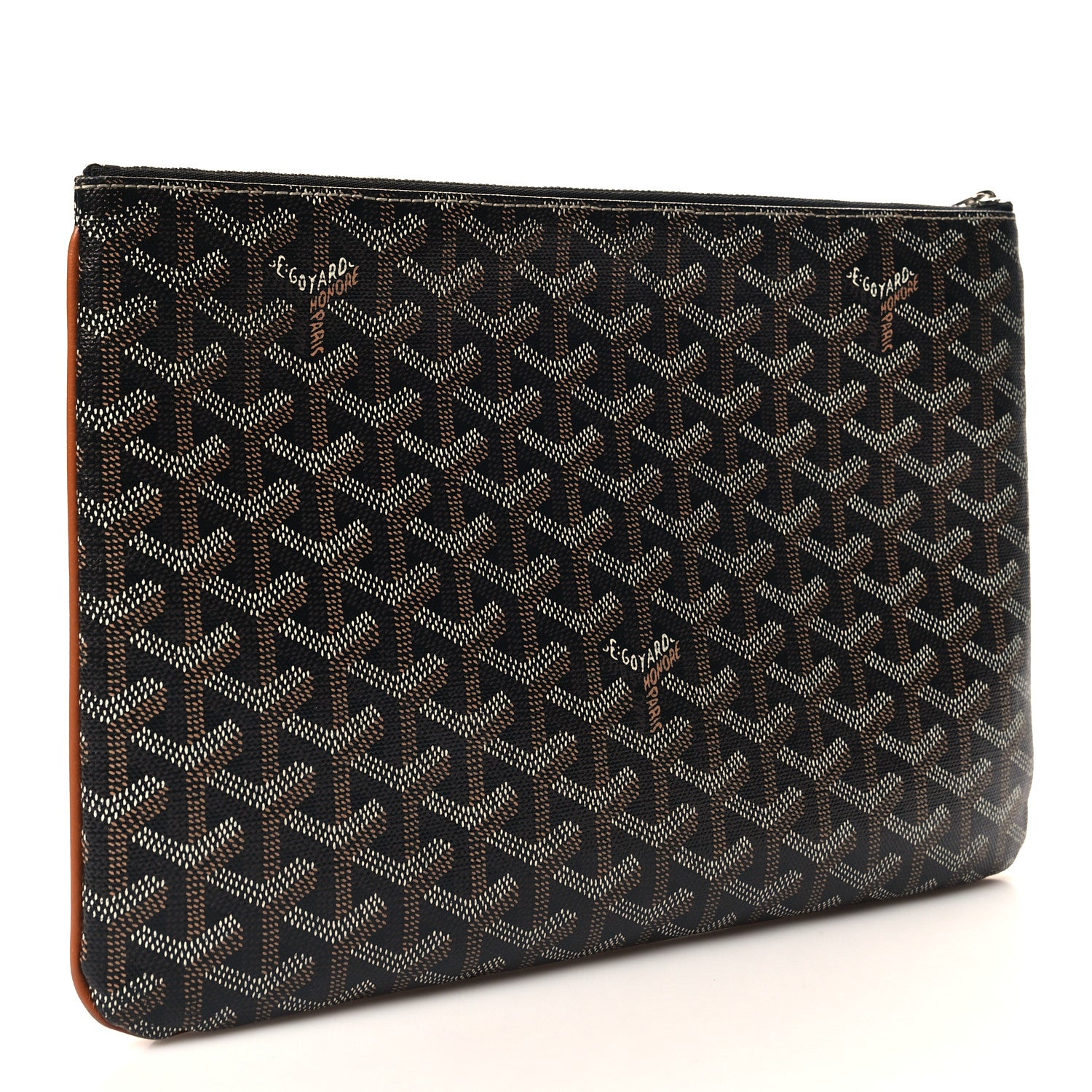 Goyard Goyardine Senat MM Pocket Black Tan 3 of 9