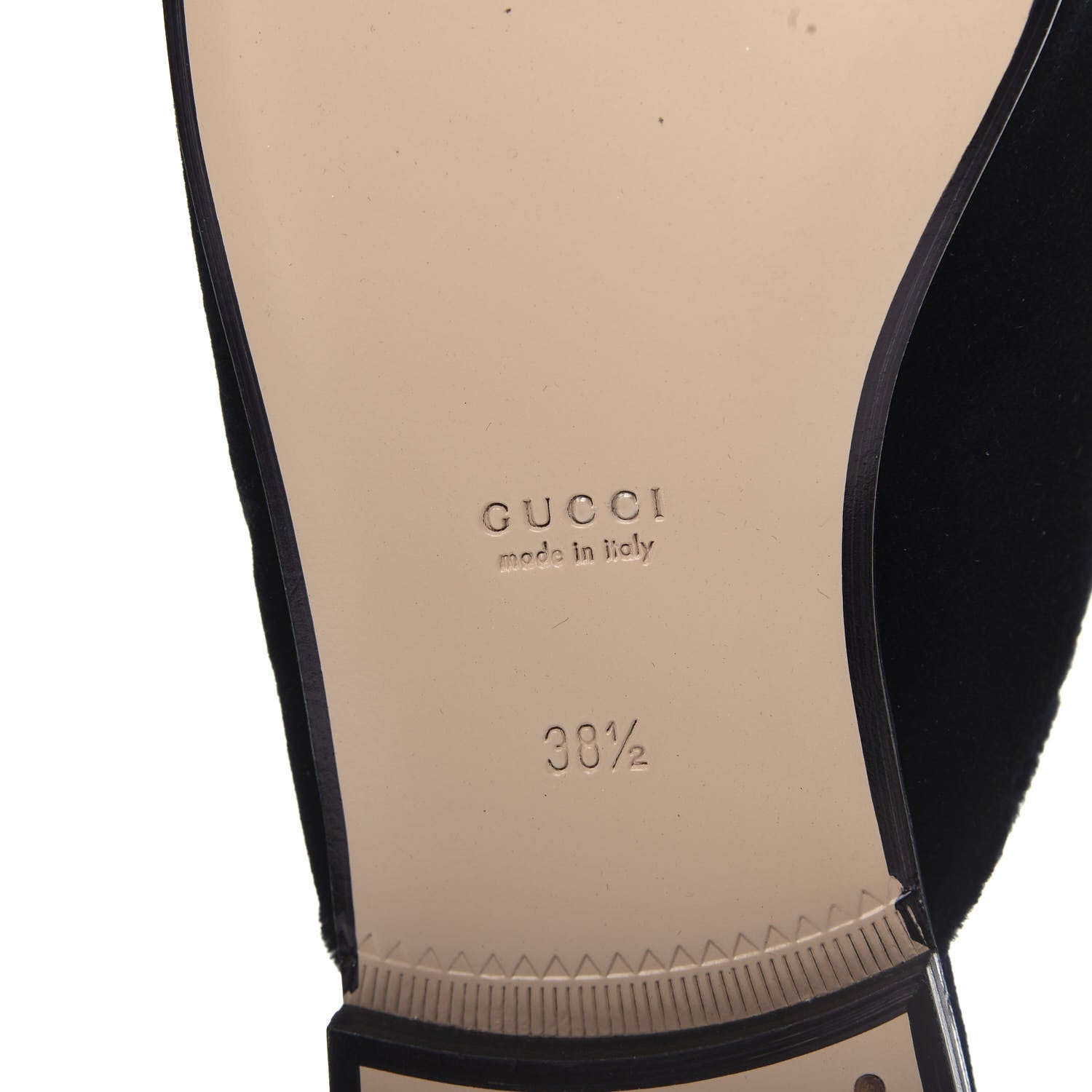 Gucci Velvet Star Embroidered Womens Princetown Slippers 38.5 Black 9 of 11