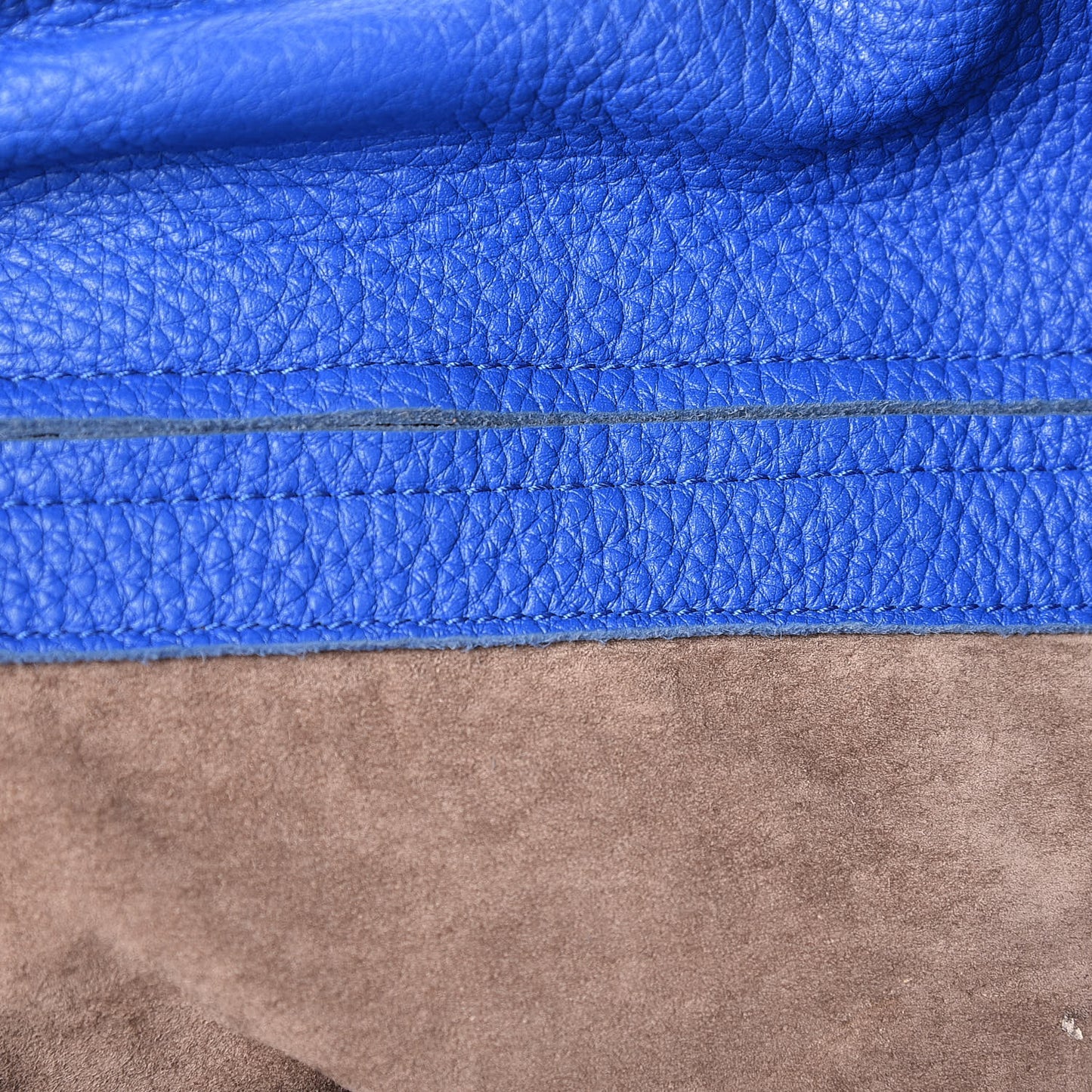 Cervo Deerskin Large Hobo Signal Blue