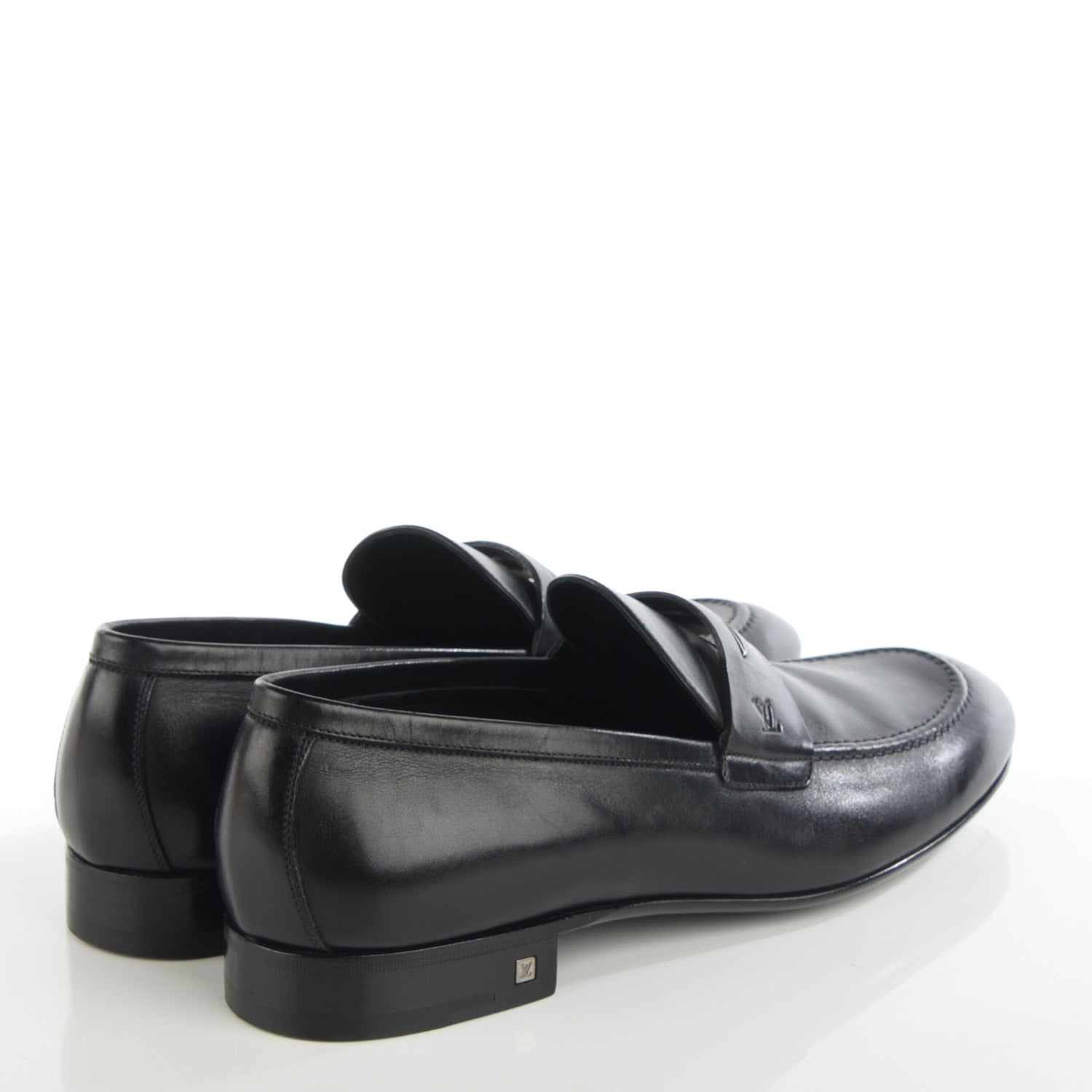 Louis Vuitton Mens Calfskin Earl Loafer Black 9.5 4 of 8