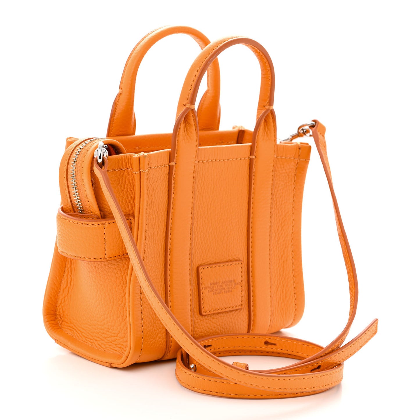Grained Calfskin Mini The Tote Bag Artisan Gold