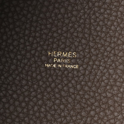 Hermes Taurillon Clemence Picotin Lock 22 MM Etoupe 6 of 10