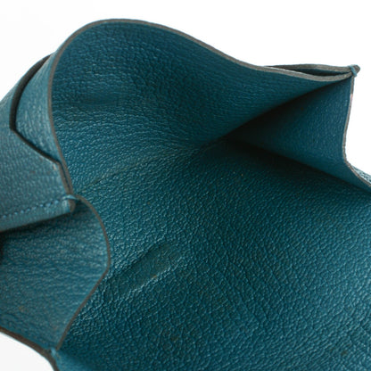 Hermes Chevre Mysore Bearn Card Holder Wallet Cobalt 6 of 7