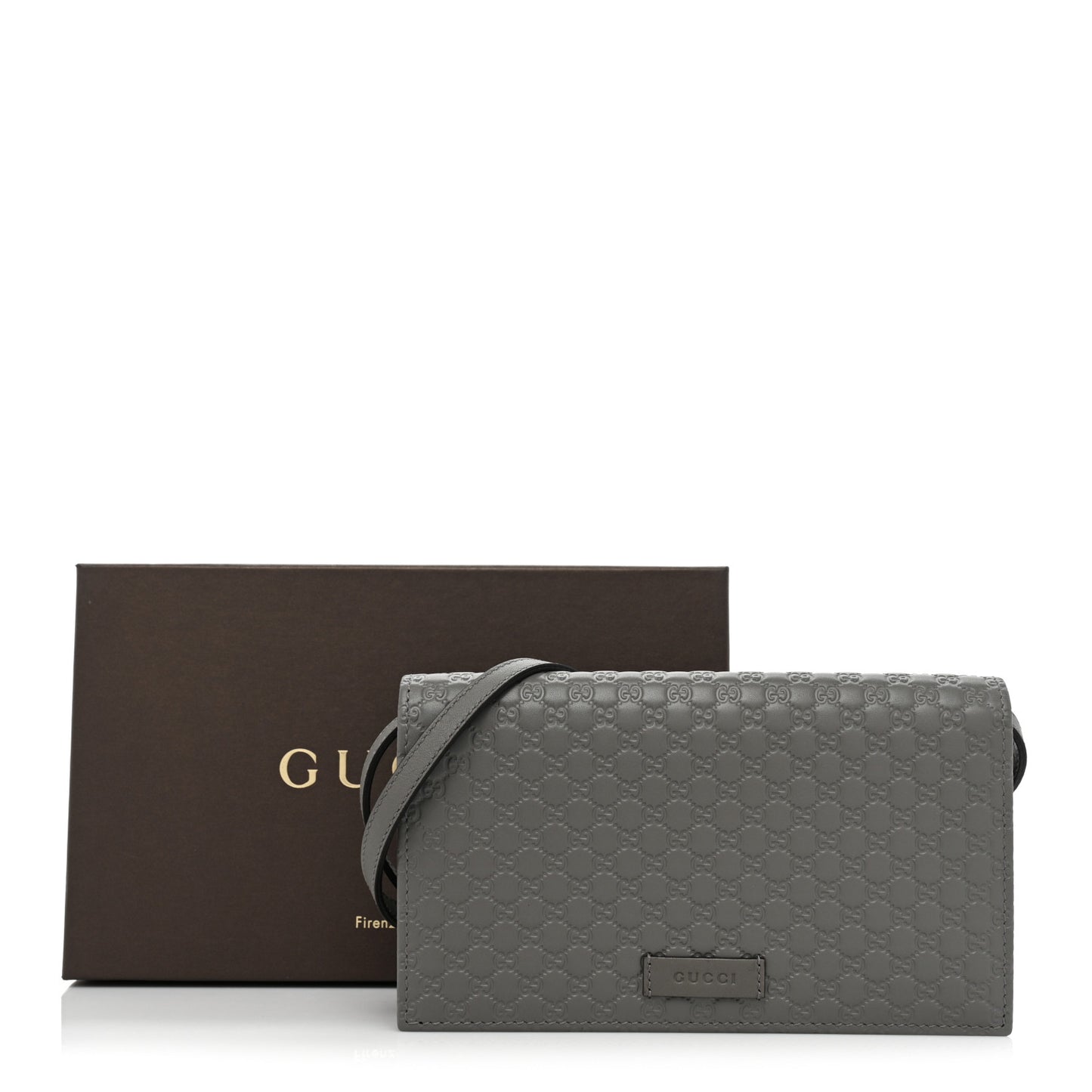 Soft Microguccissima Crossbody Wallet Loess