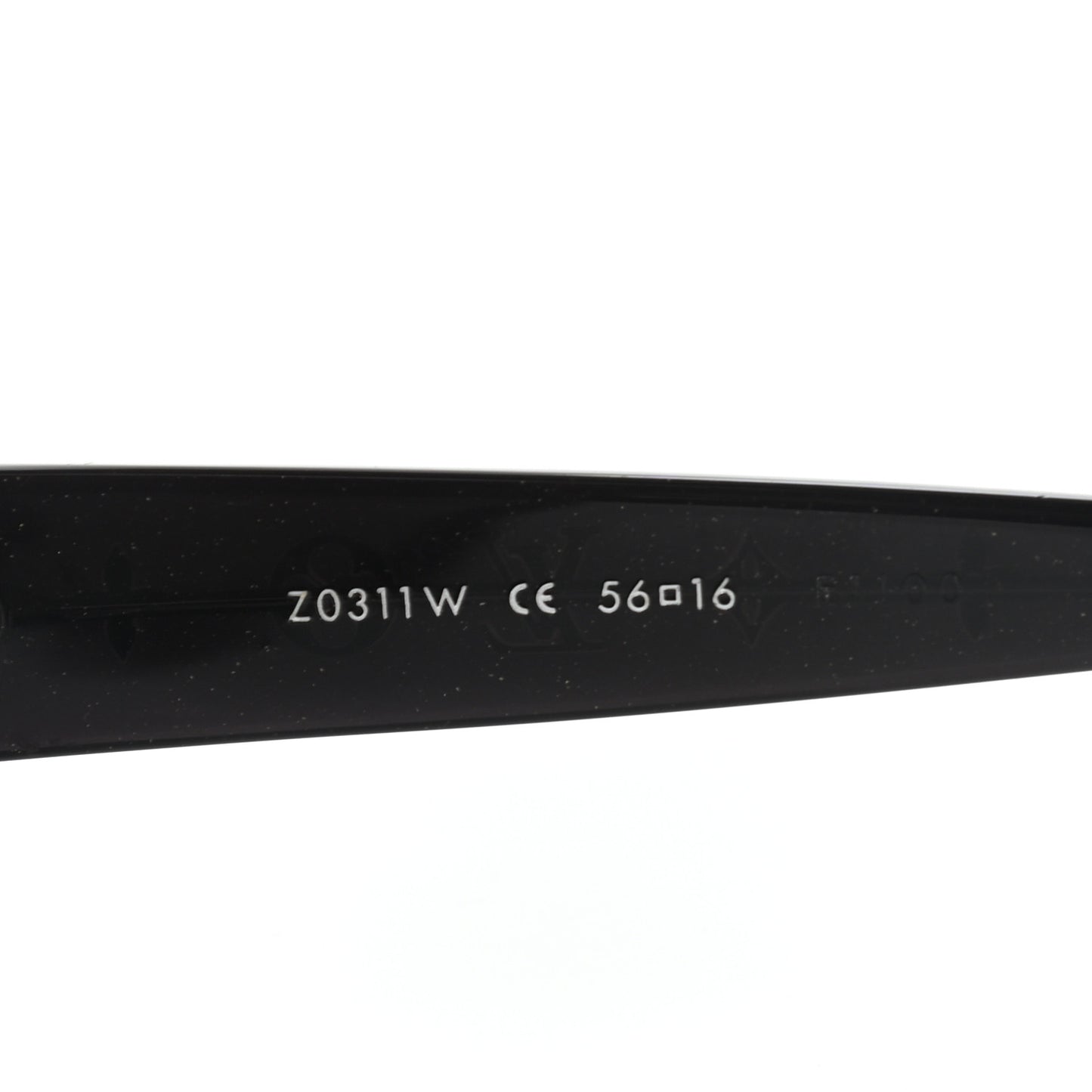 Acetate Obsession Round Sunglasses Z0311W Black Glitter