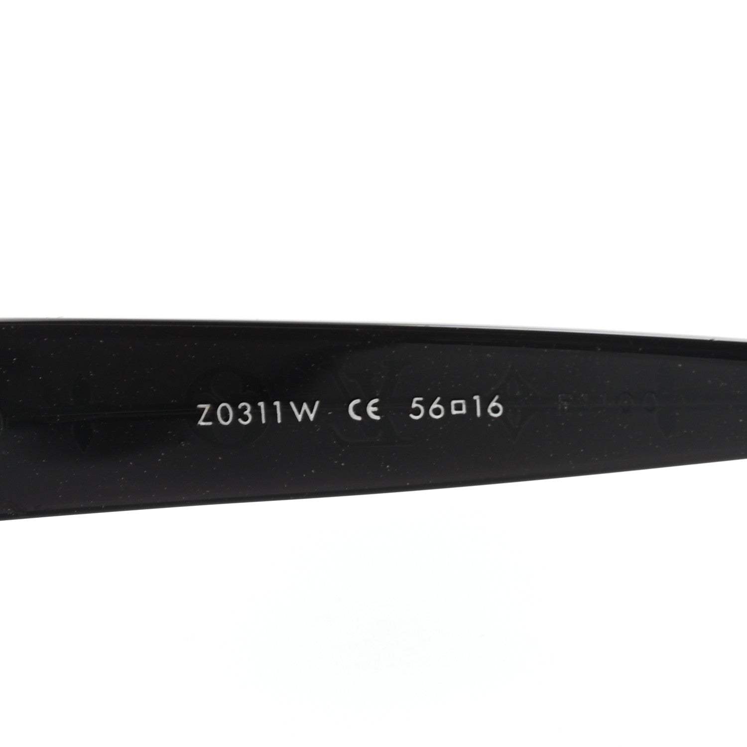 Louis Vuitton Acetate Obsession Round Sunglasses Z0311W Black Glitter 6 of 8