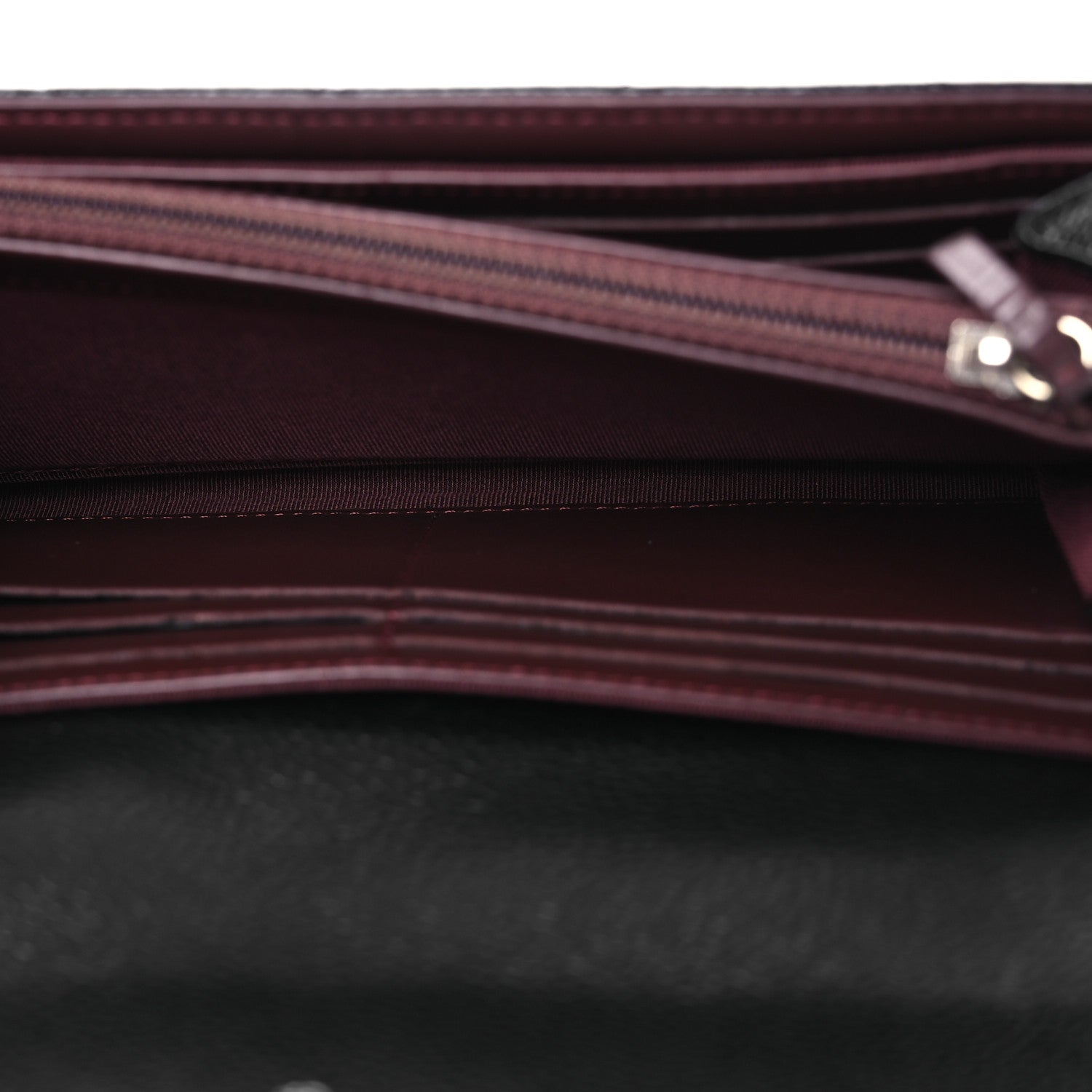 Chanel Caviar Quilted Large Gusset Flap Wallet Black 5 of 13