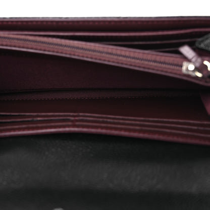 Chanel Caviar Quilted Large Gusset Flap Wallet Black 5 of 13