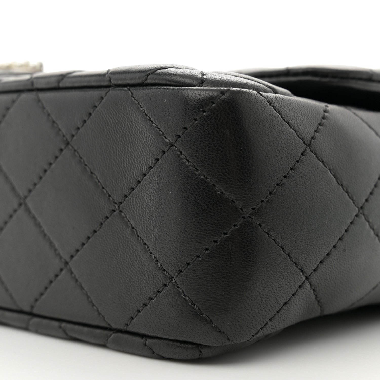 Chanel Lambskin Medium Westminster Pearl Flap Black 10 of 11