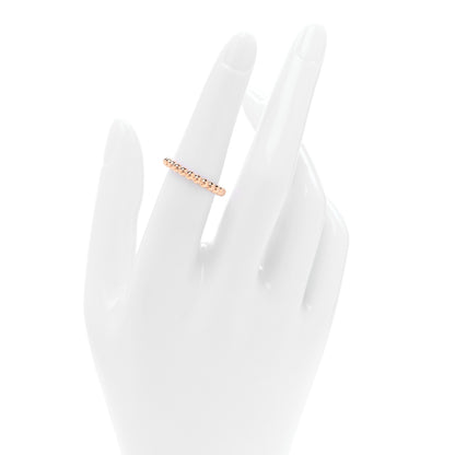 Van Cleef & Arpels 18K Rose Gold Medium Perlee Ring 53 6.5 2 of 4