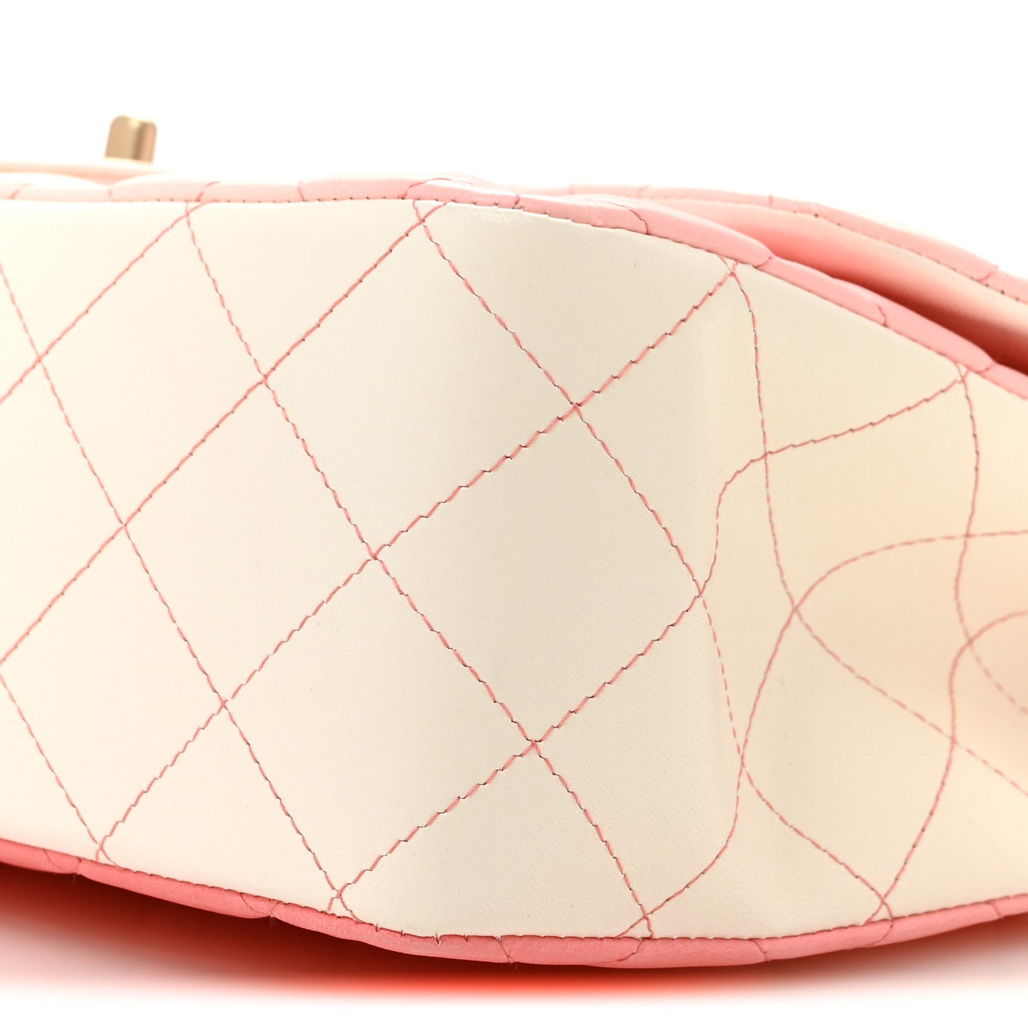 Lambskin Degrade Quilted Maxi Single Flap Pink
