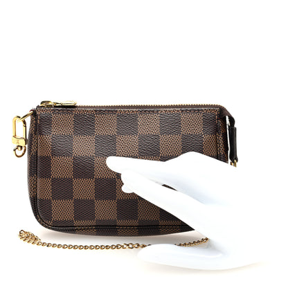 Louis Vuitton Damier Ebene Mini Pochette Accessories 2 of 12