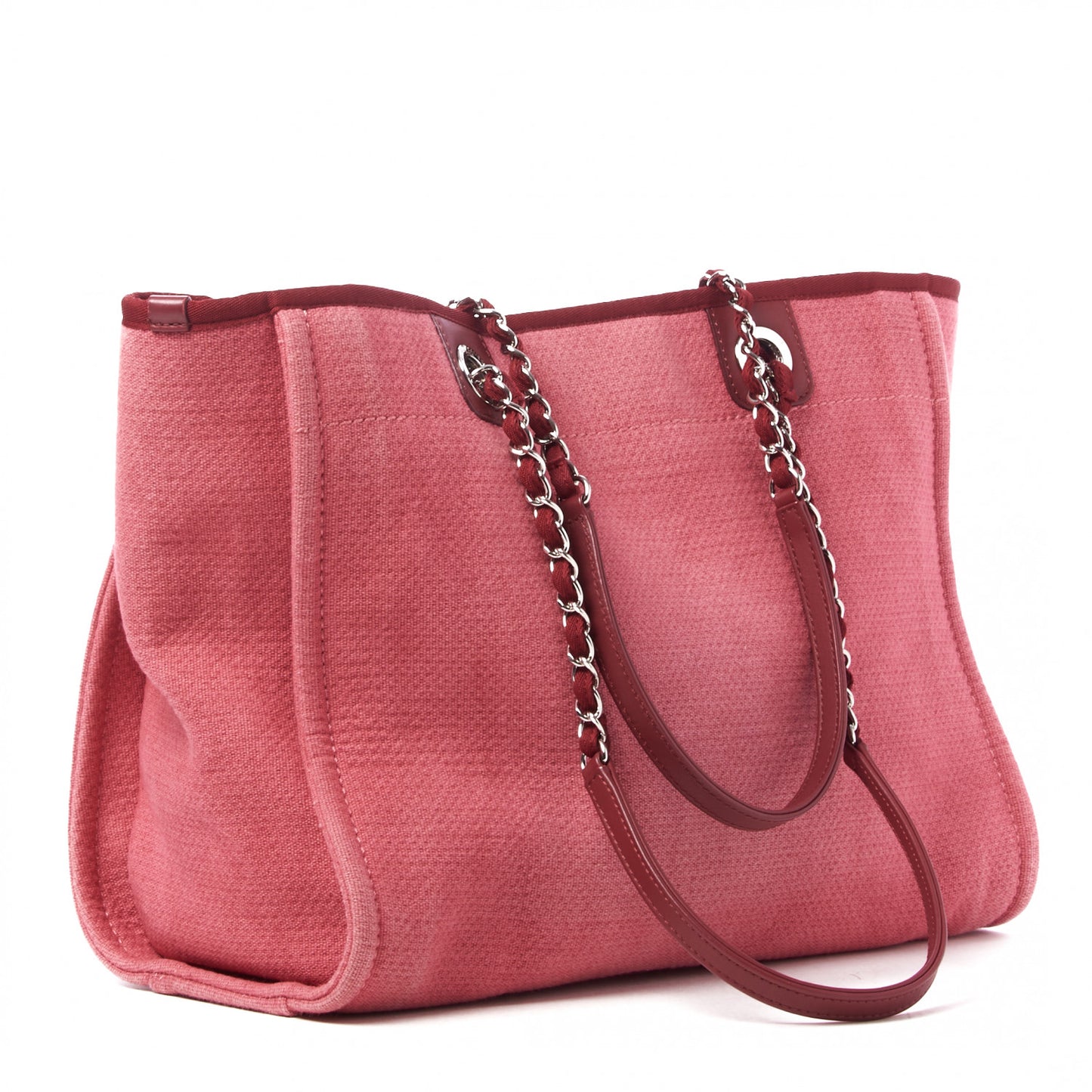 Canvas Small Deauville Tote Red