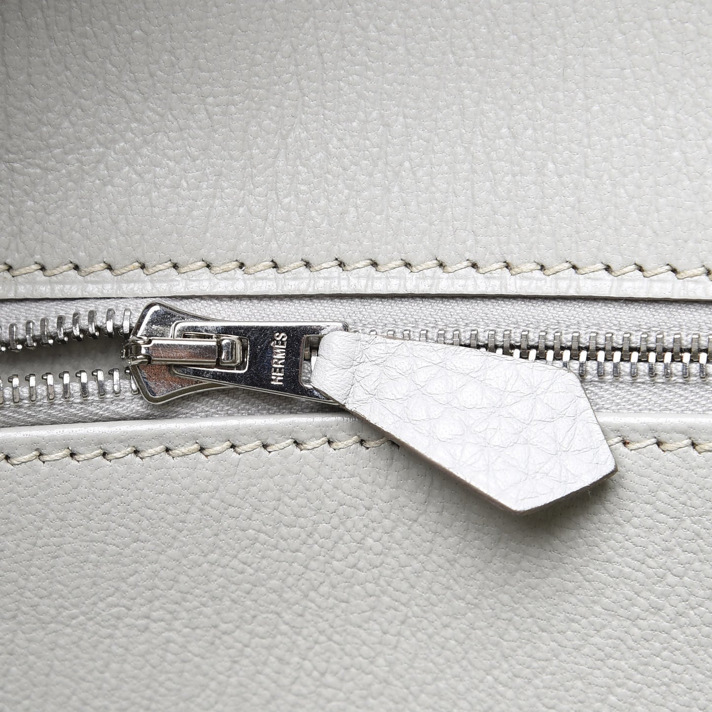 Taurillon Clemence Lizard Club Birkin 35 Gris Perle White Mykonos
