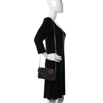 Louis Vuitton Monogram My LV World Tour Pochette Felicie Chain Wallet Hot Pink 2 of 13