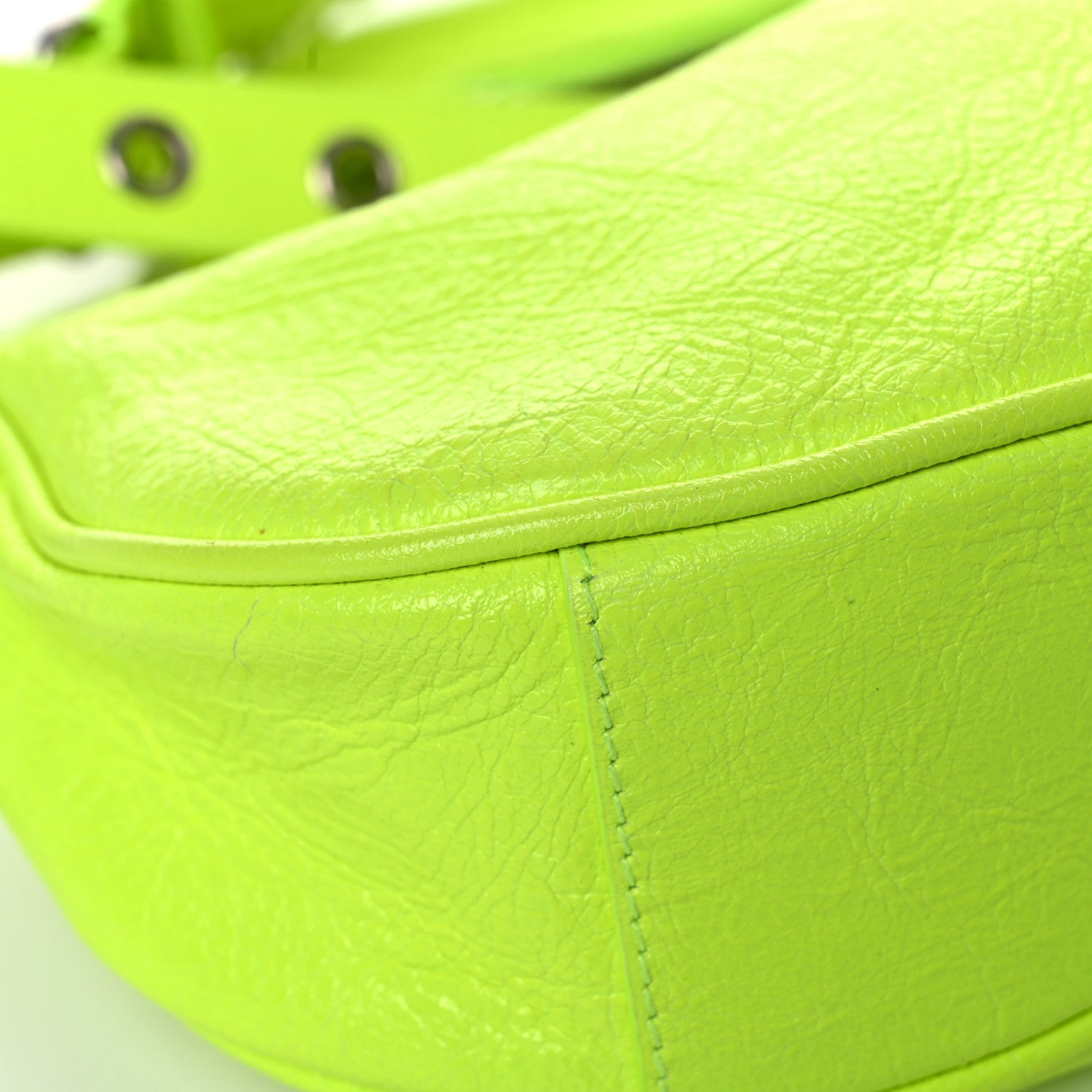 Balenciaga Agneau Arena Le Cagole Shoulder Bag XS Fluo Yellow 11 of 22