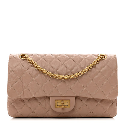 Chanel Aged Calfskin Quilted 2.55 Reissue 225 Flap Light Beige 1 of 10