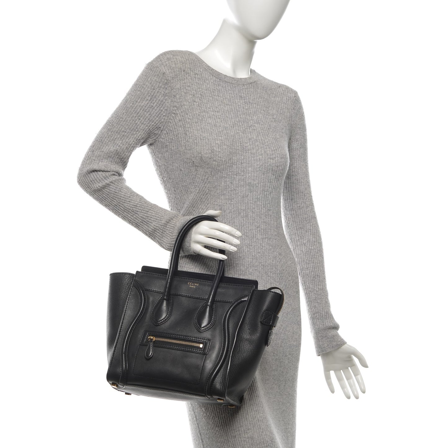 Smooth Calfskin Micro Luggage Black