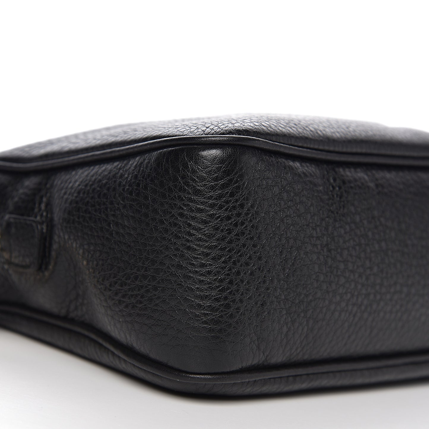 Pebbled Calfskin Small Soho Bowler Black