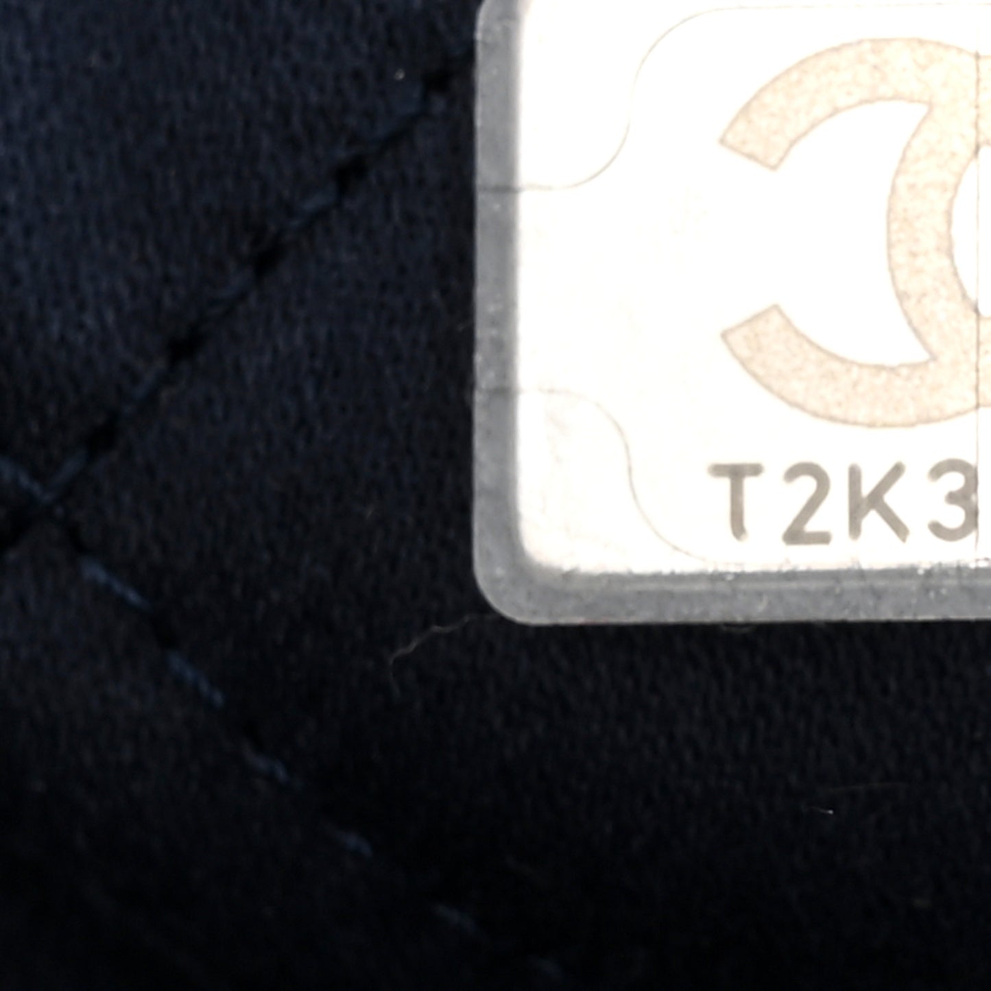 Metallic Calfskin Quilted Small Chanel 22 Navy Blue