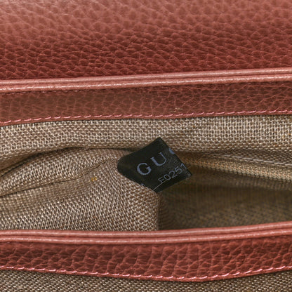 Gucci Dollar Calfskin Interlocking G Top Handle Shoulder Bag Soft Pink 7 of 20