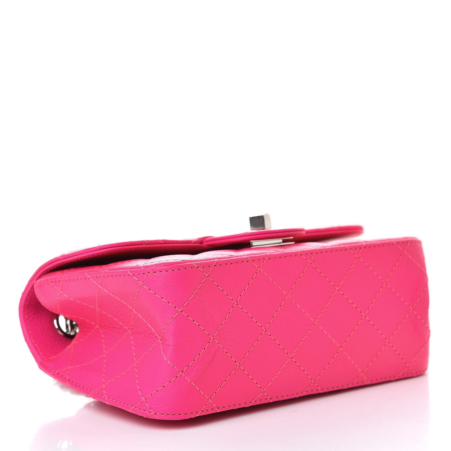 Goatskin Quilted 2.55 Reissue Mini Flap Fluorescent Pink