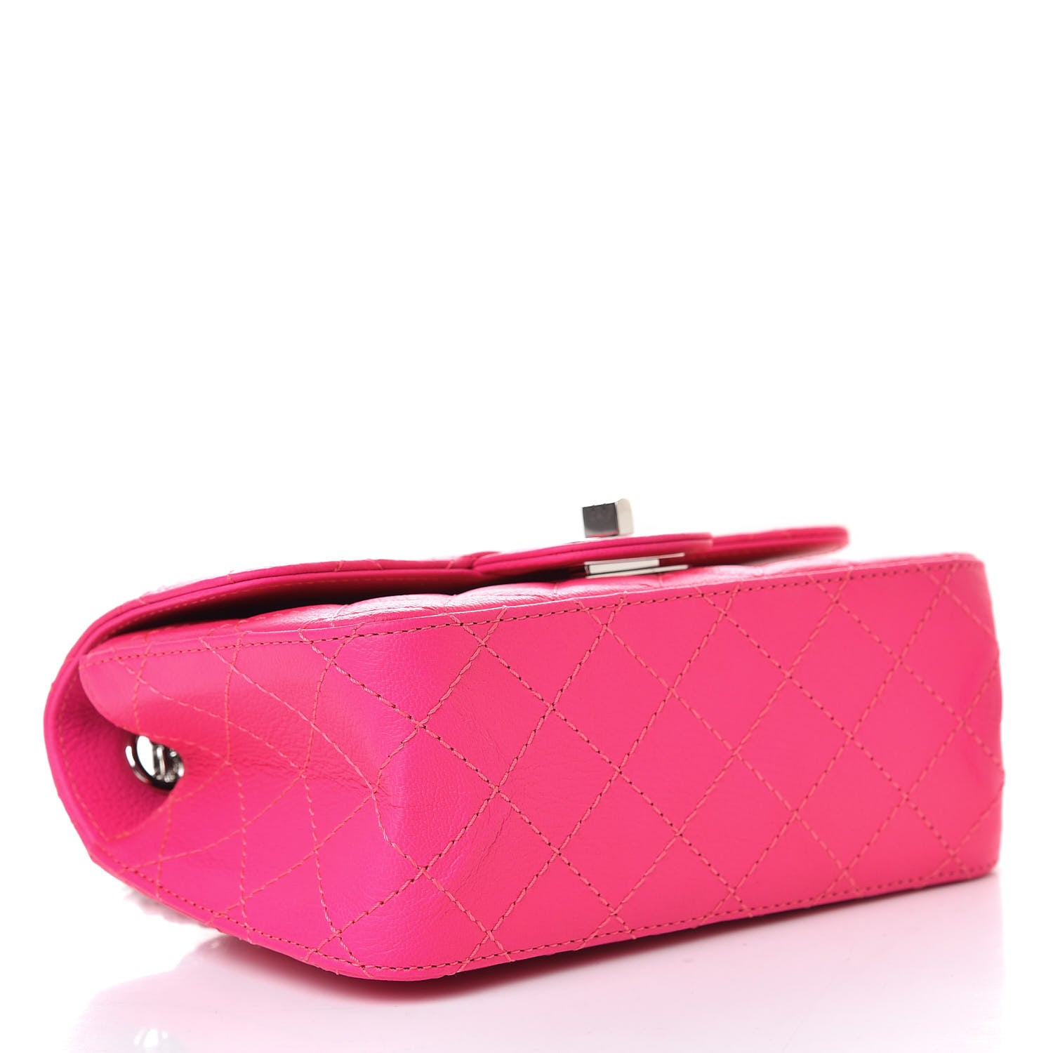 Chanel Goatskin Quilted 2.55 Reissue Mini Flap Fluorescent Pink 4 of 10