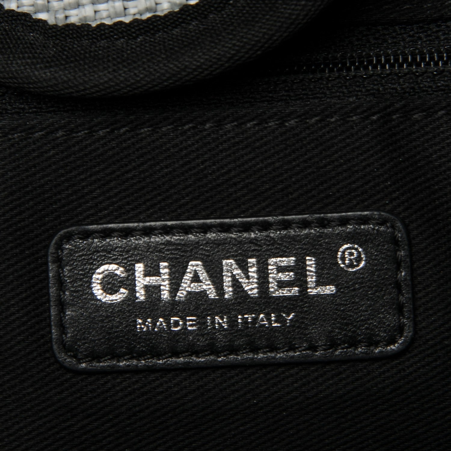 Chanel Canvas Large Deauville Tote Grey 7 of 8