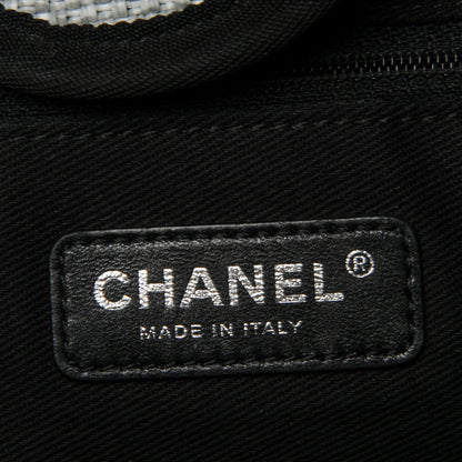 Chanel Canvas Large Deauville Tote Grey 7 of 8