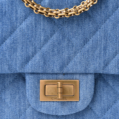 Chanel Denim Quilted 2.55 Reissue 227 Flap Blue 8 of 11