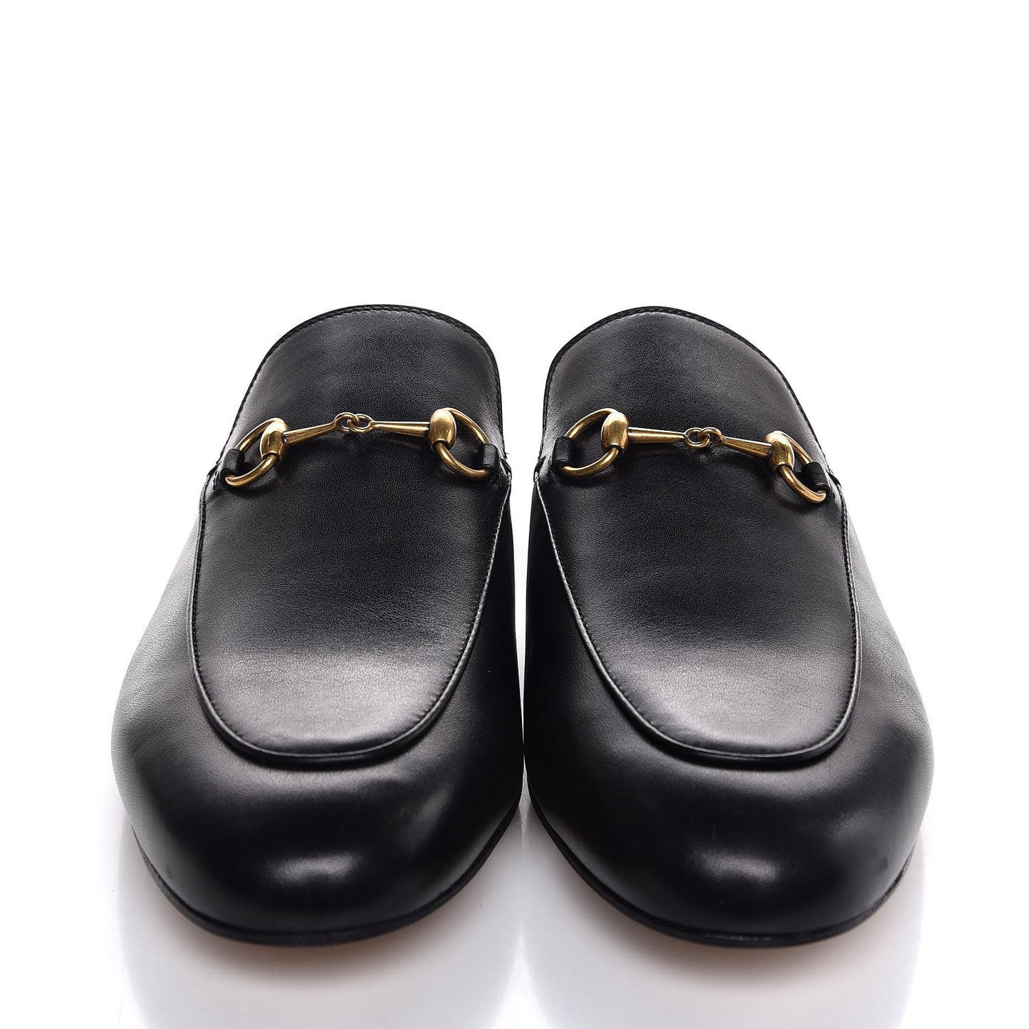 Calfskin Princetown Slippers 40.5 Black