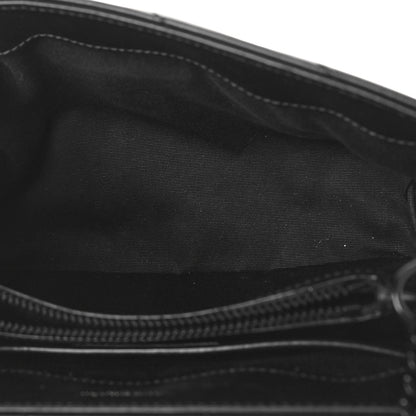 Saint Laurent Calfskin Y Quilted Monogram Monochrome Small Loulou Chain Satchel Black 5 of 9