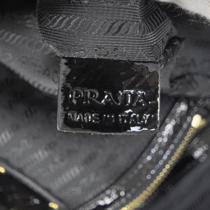 Prada Tessuto Vernice Bowler Black 10 of 10