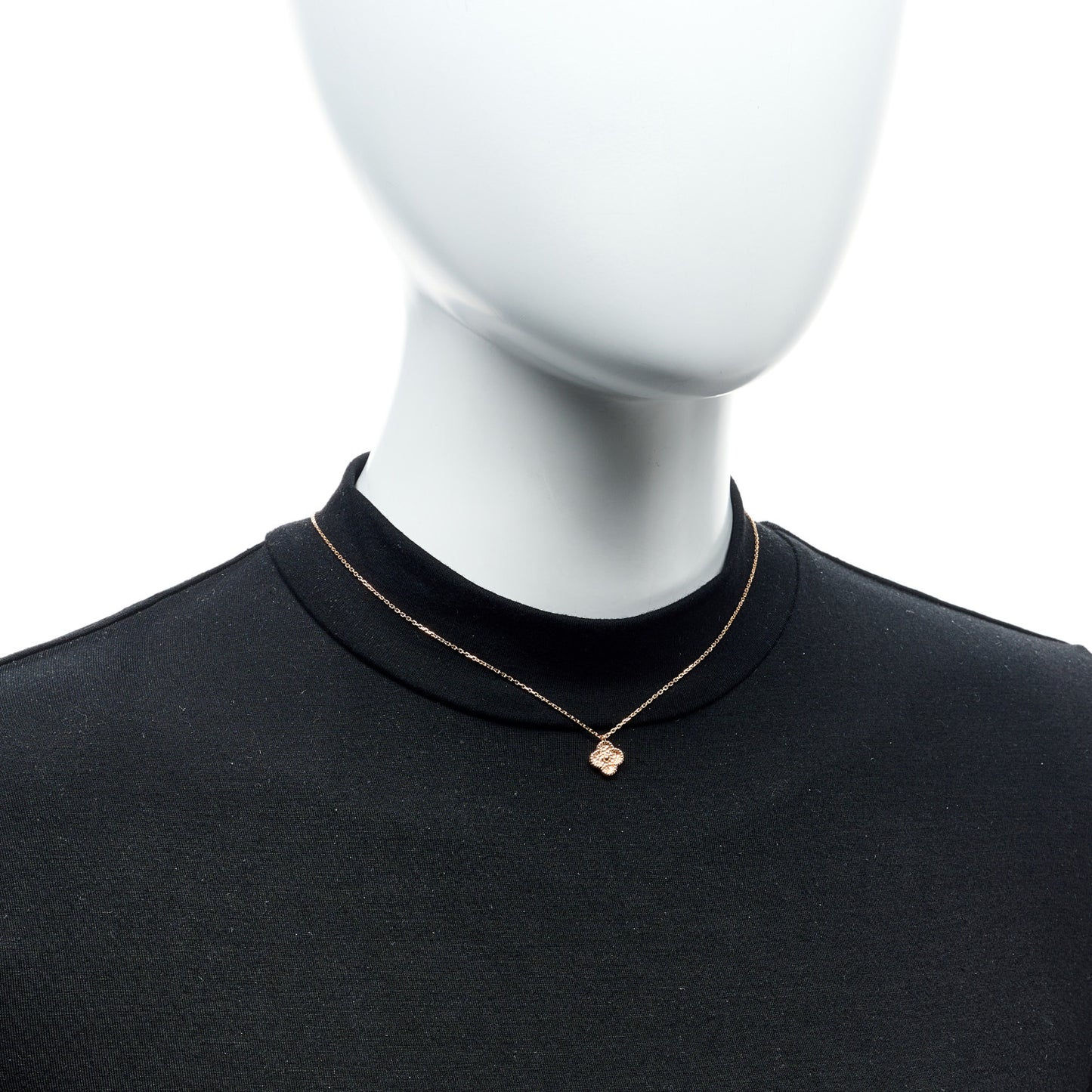 18K Rose Gold Sweet Alhambra Pendant Necklace