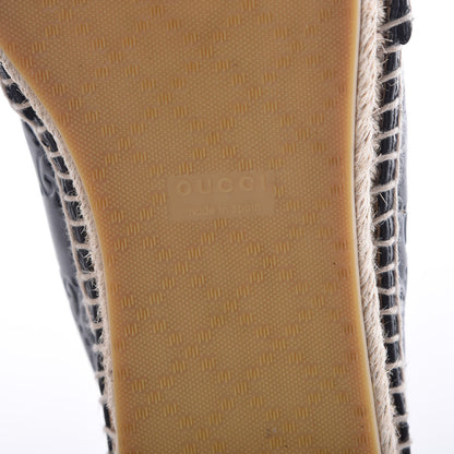 Gucci Guccissima Signature Espadrilles 39.5 Black 6 of 8