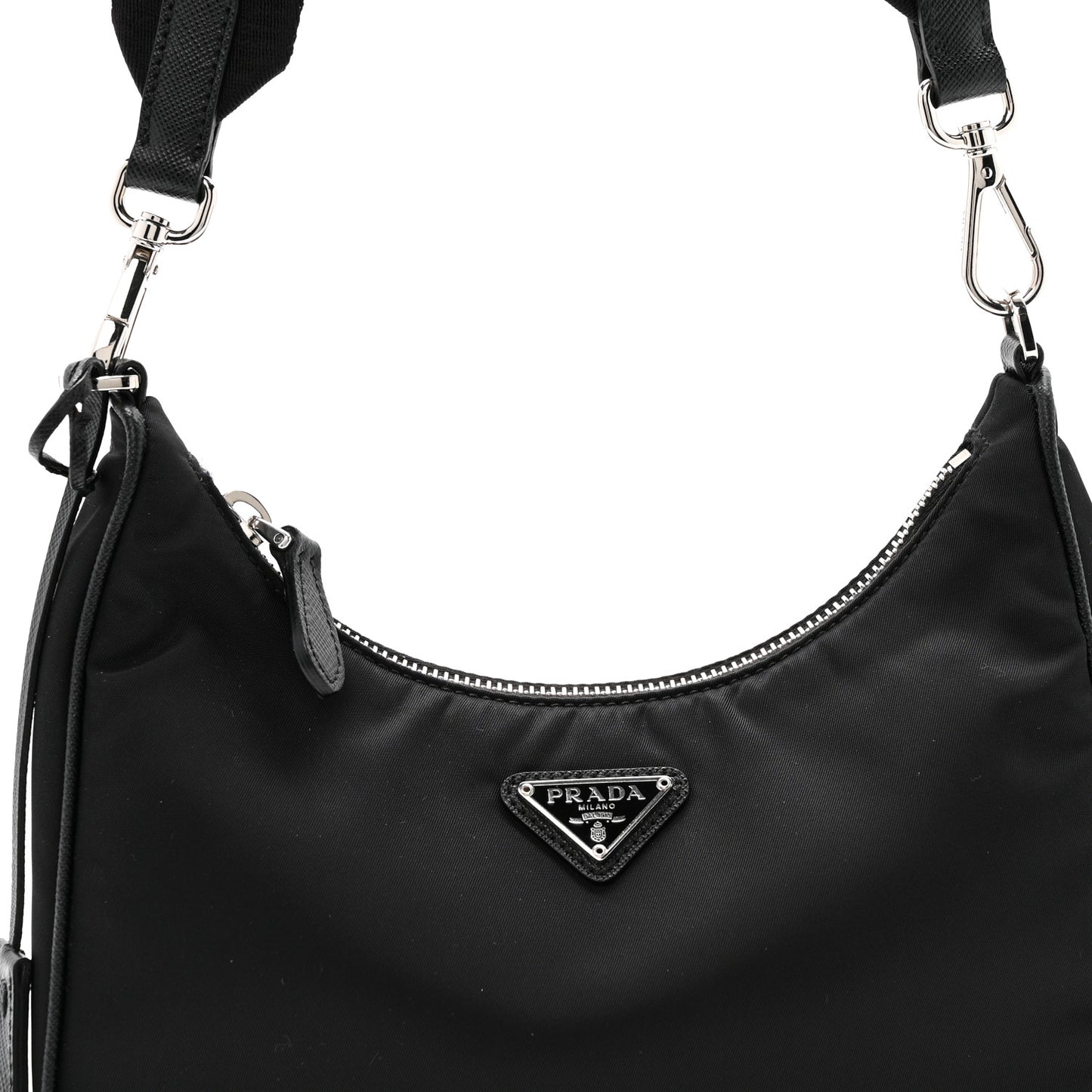 Re-Nylon Saffiano Re-Edition 2005 Shoulder Bag Black