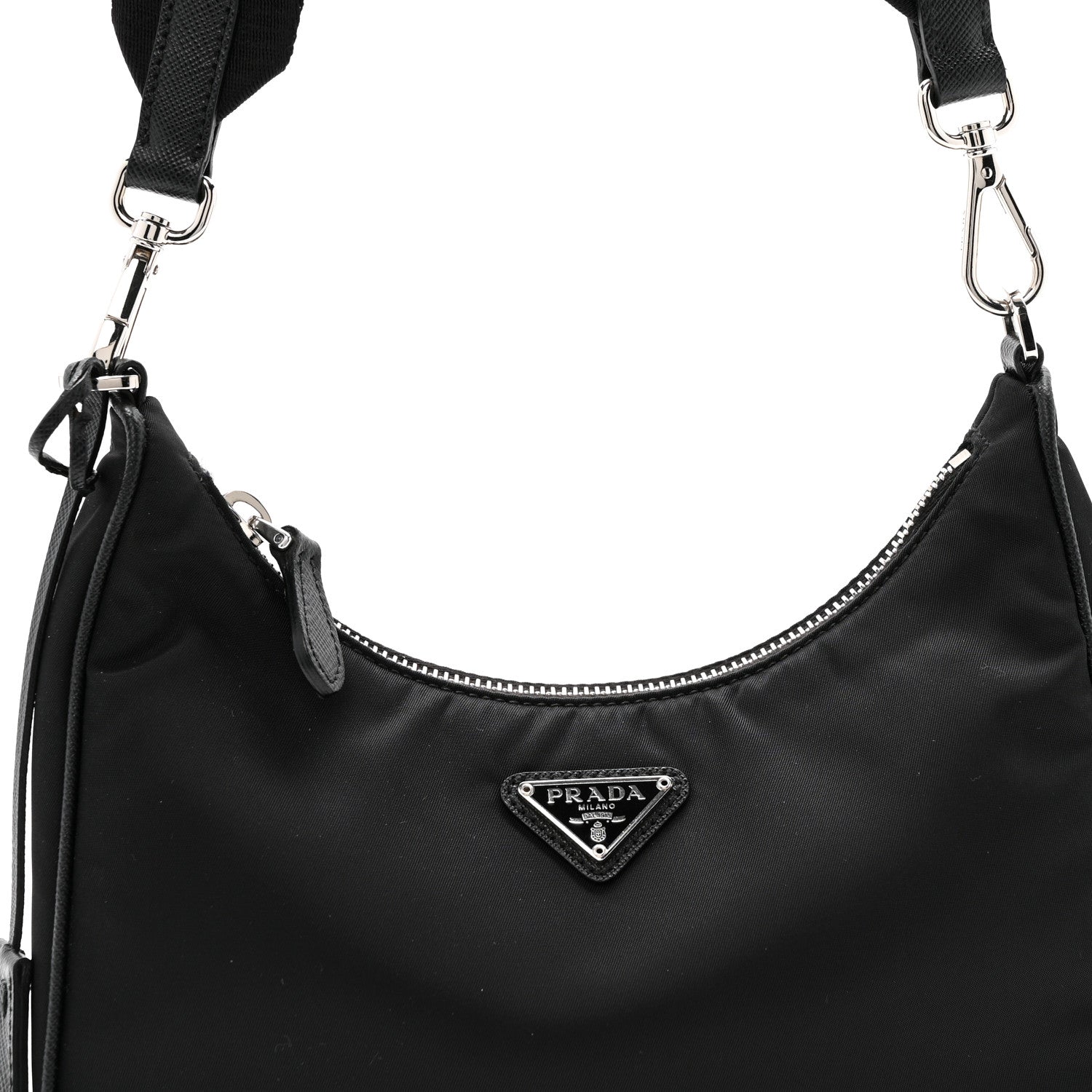 Prada Re-Nylon Saffiano Re-Edition 2005 Shoulder Bag Black 8 of 13