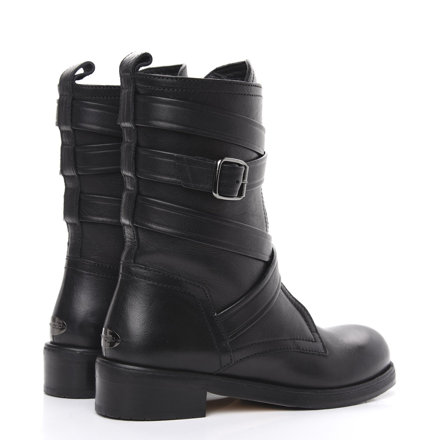 Jimmy Choo Grainy Calfskin Dalston Boots 35.5 Black 4 of 10