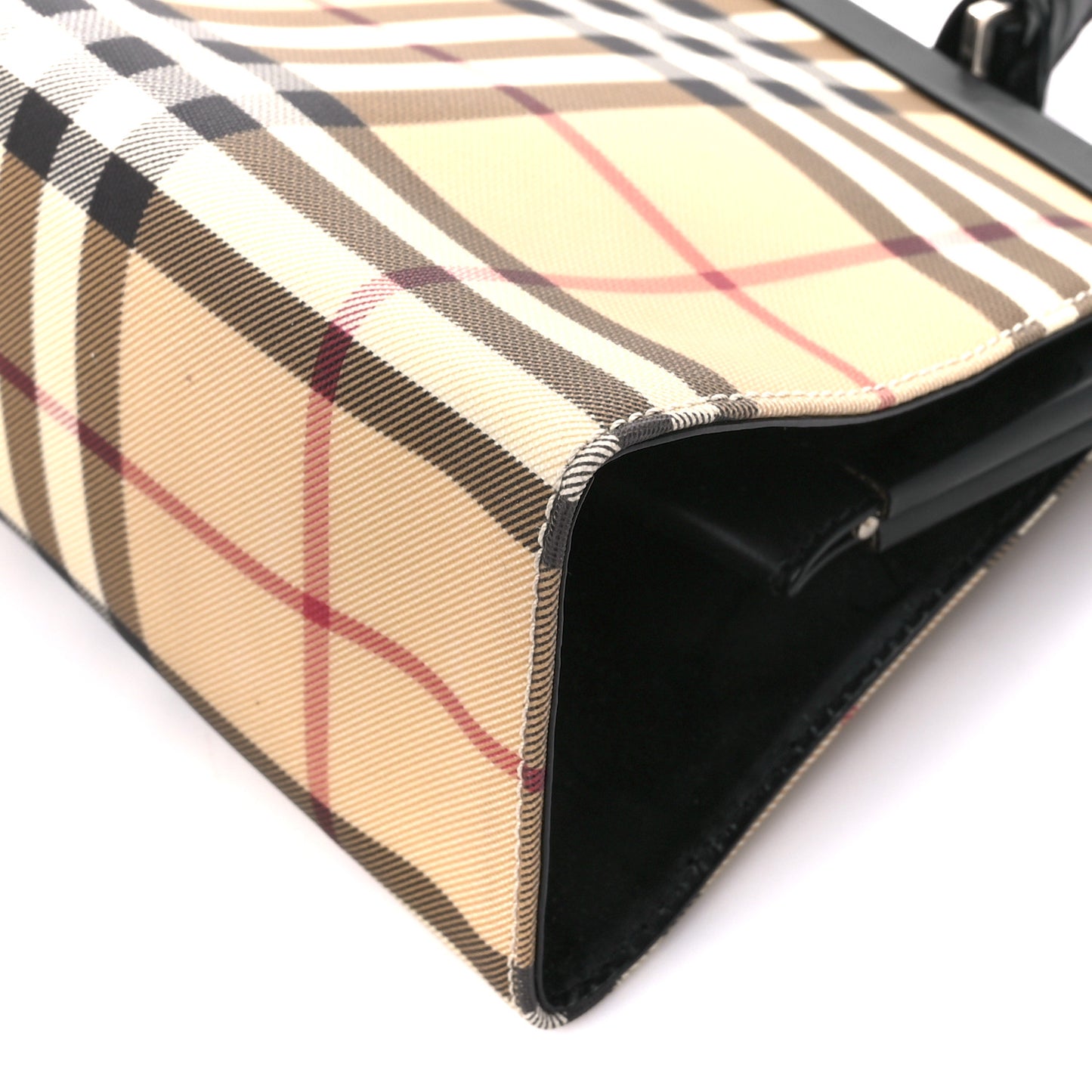 House Check Shoulder Bag Black