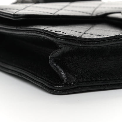 Chanel Goatskin Quilted Logo Small Chic Flap Black 9 of 18