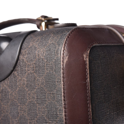 Gucci GG Supreme Monogram Four Wheel Carry On Suitcase Dark Brown 36 of 46